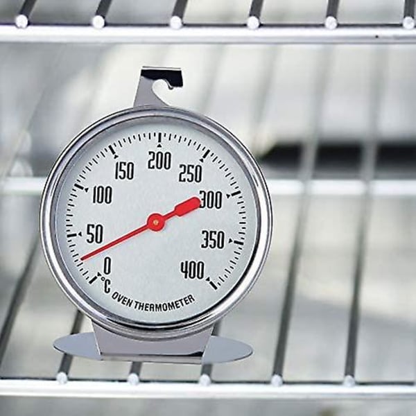 Ovn Termometer Temperaturmåler Øjeblikkelig Læsning Termometer Rustfrit Stål Sonde Hold Dial Op Stor Måler Køkken Bagetilbehør
