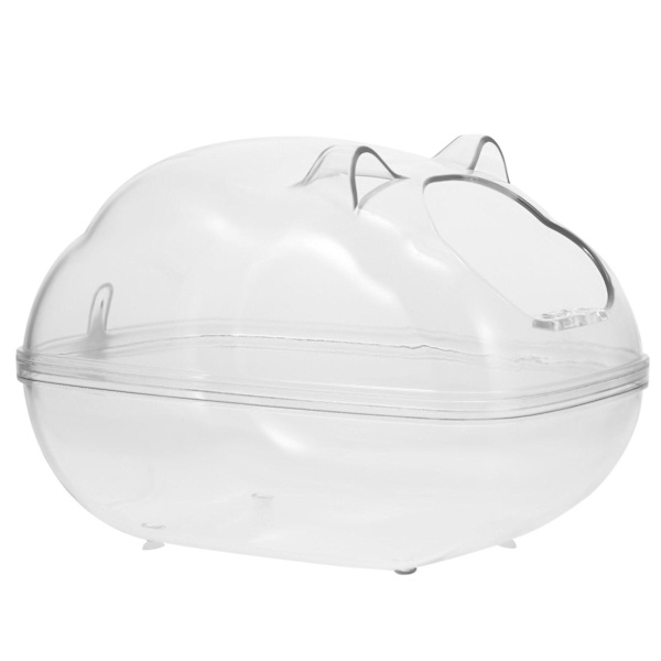 Hamster Sandbad Smådyrbadhus Gerbil Sandbadskål Hamsterbadhus Smådyr Bad Transparent 16X11X11CM