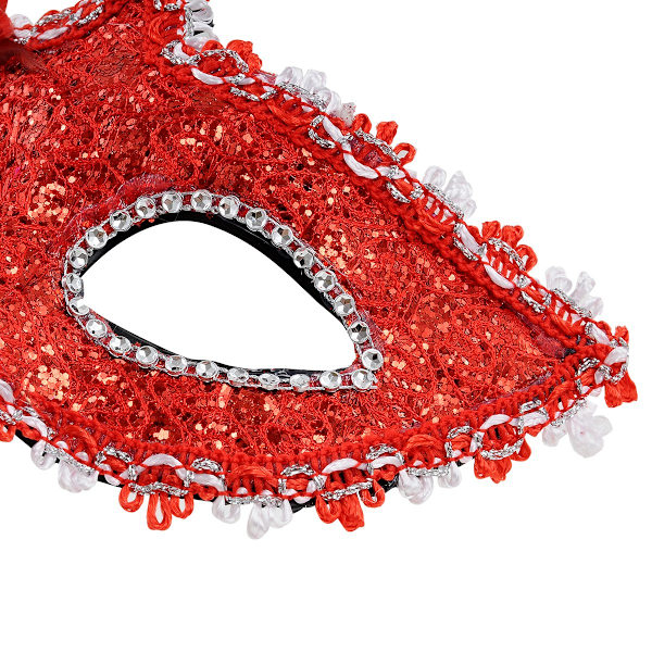 Maskeradmask Kvinnor Venetiansk Mask med Blomspets Maskerad för Halloween Jul Mardi Gras Kostymfest