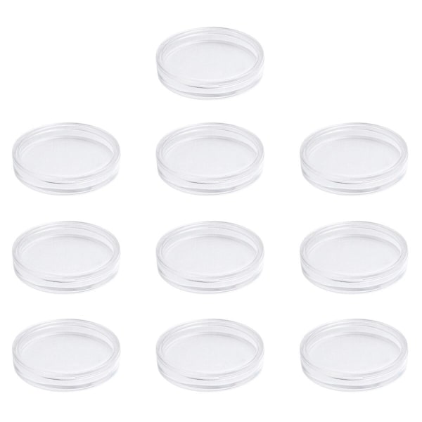 10 st Klarlådor Förvaring Myntskyddslåda Förvaringsfodral Mynt Mynthållare Fodral Myntskydd Do 4.57x4.57x0.87cm