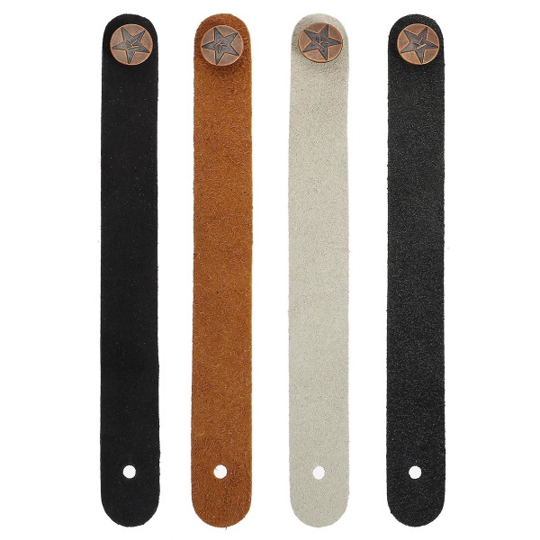 4st Gitarrband Krok Gitarr Halsband Knapp Gitarr Headstock Band Tie Random Color20X2.2CM Random Color 20X2.2CM