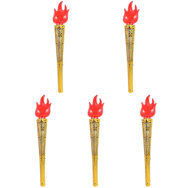3 stk. Simuleringsfakler Plastikfakler Legetøj Børn Lysende Legetøj 5 stk 47X7.5X5CM 5 pcs 47X7.5X5CM