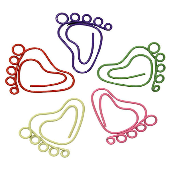 24 stk Farvede Papirklips Papir Pin Clip Kontor Skole Note Mini Binder Clips 3,3 * 2,6 cm 3.3*2.6cm