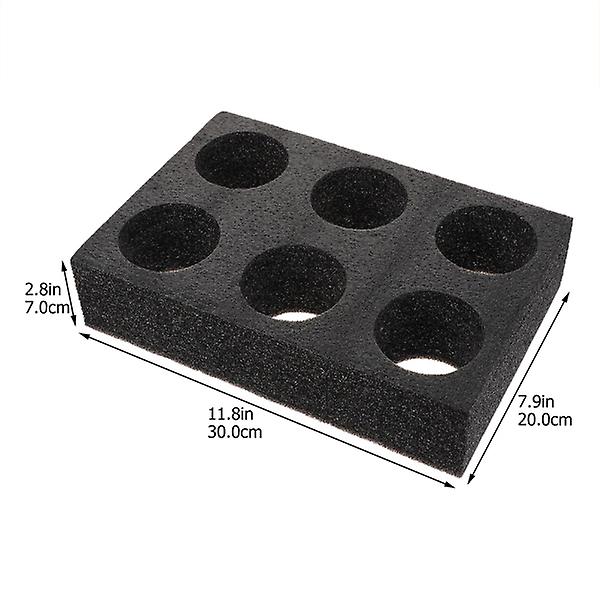 2 stk. Kopper Bulk Take Away Kop Bæger Takeaway Kaffe Bærer Vand Kop Bærer Take Out Kop Bærere Sort Black 30X20CM