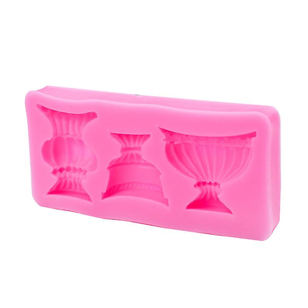 Udsøgt Blomsterpotteform Silikone Fondantform Sukkerhåndværksform Let At Bruge (2 stk)