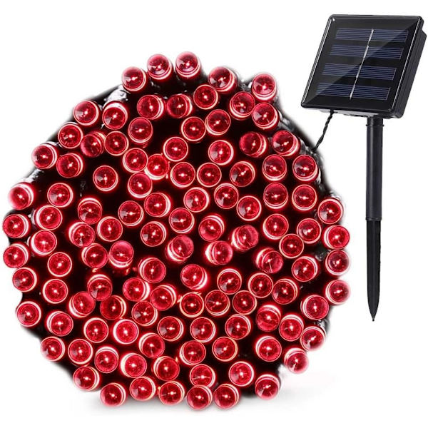 200 LED Solcellsbelyst Girlang Dekoration Utomhusbelysning Semesterdekoration