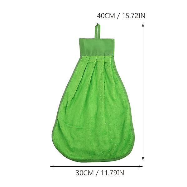 2 st Vattenabsorberande Handdukar Små Handdukar För Kök Badrum Grön 40X30CM Green 40X30CM