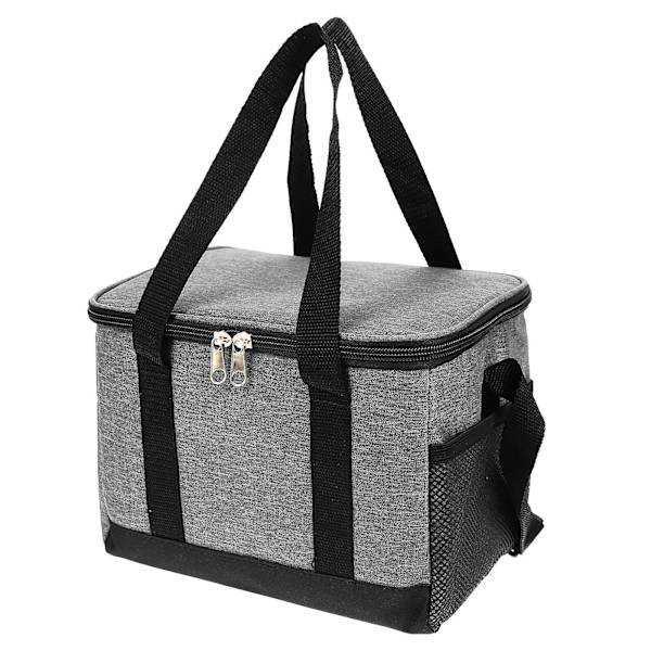 Termisk Bento Väska Isolering Lunchväska Picknick Matväska Bärbar Isolering Väska För Camping Grå 24.5X19X19CM Grey 24.5X19X19CM