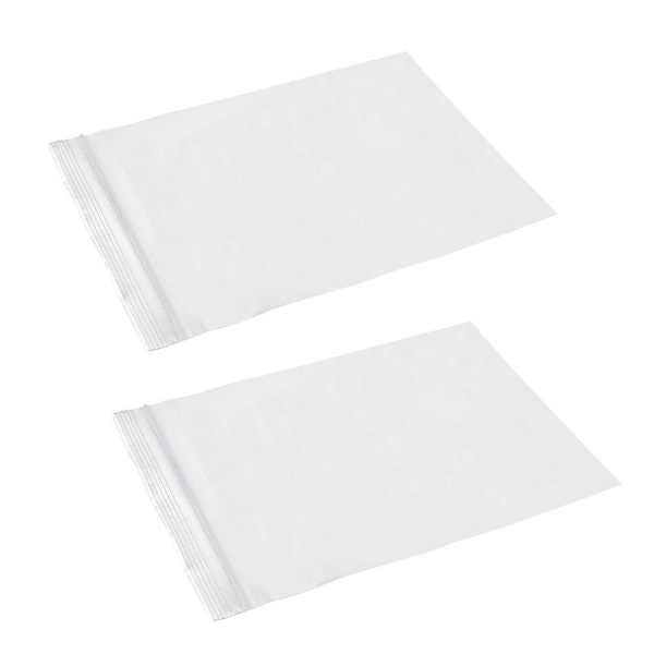 100 st 6x8cm Tjocka Återanvändbara Plastpåsar med Dragkedja Återförslutningsbara Förvaringsväskor Dispenserpåse
