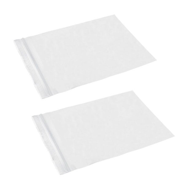 100 stk 6x8cm Tykke Gjenbrukbare Plastklare Forseglingsposer Glidelås Gjenlukkbare Oppbevaringsposer Dispenserpose