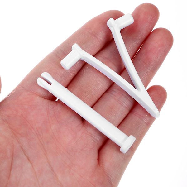 5 Sarjaa Käsikahvoja Uima-altaan Harjan Kiinnikkeet V-kiinnikkeet Uima-altaan Luutajan Verkko V-kiinnikkeet Allaslisävarusteet White 5X0.5CM