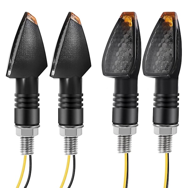 /Ryi/ 4 stk. motorsykkelblinklys 14 LED 12V Motorsykkel LED Blinklys