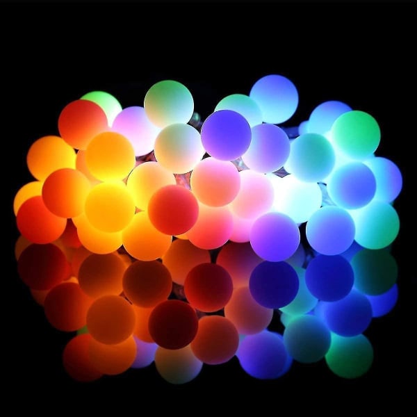 Spherical String Lights, 6m 40 LED Små Kugler, Batteridrevet Indendørs Og Udendørs Dekorationsbelysning, Til Hjem/soveværelse/have/balkon/fest/jul