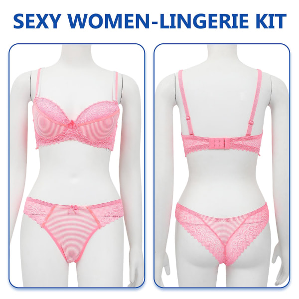 1 Set Dam Sexiga Underkläder Elegant Dam BH och Trosor Set DamunderkläderRosa34 75D Pink 34 75D