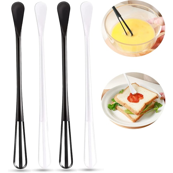4 stk Kjøkkenvisp Ballvisp Manuell Eggpisker Håndvisp Manuell Rører Matlaging Eggvisp Manuell Sett Profesjonell Eggpisker For Pisket Egg For B