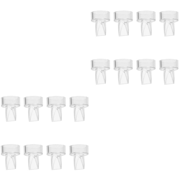 24 st Manuell Bröstpump Tillbehör Omvänd Andnäbb Tillbakaflödesförebyggare (transparent) 16 st 3,2X 16 pcs 3.2X2.5X2.5CM