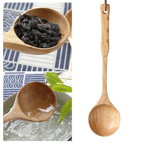 Trä Hängande Vatten Sopp Klicka Multi-purpose Rund Vatten Klicka Dipper Kök Redskap