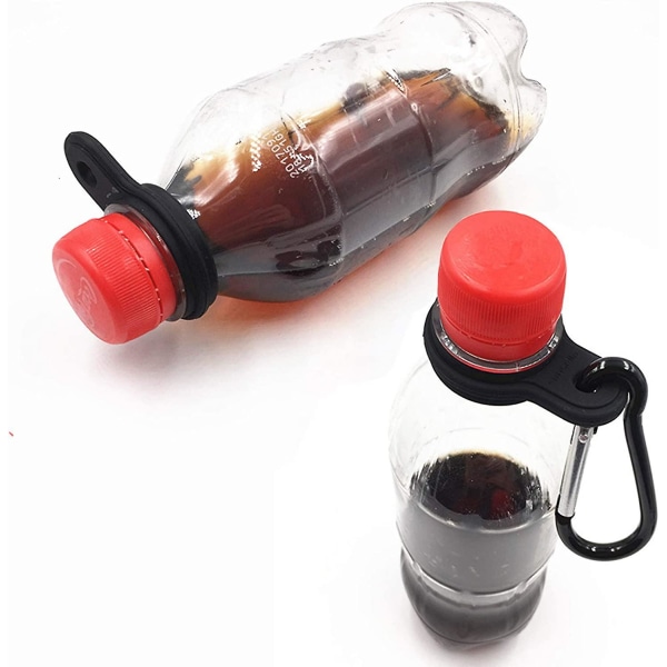 Silikon vattenflaska spänne, bärbar karbinhake utomhus hängande spänne bärande dryck Clip Krok Hållare krok för camping vandring (7st, slumpmässig färg)