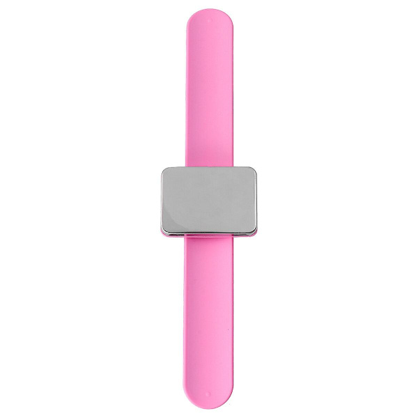 Magneettinen Bobbie-pinnin ranneke Silikoninen kampaajan ranneke Hiustenpidikkeiden pidike Ranneke (vaaleanpunainen)Pin Pink 24x5.5x1cm