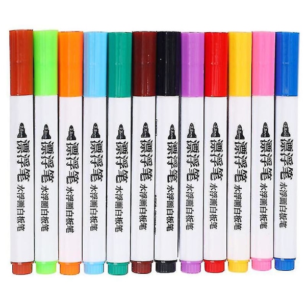 Magisk slettbar fargerik penn med skje Flerbruksvann flytende maleri 8 stk 8pcs
