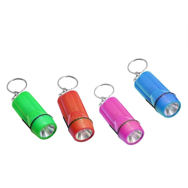 24pcs Led Powerful Light Torch  Mini Plastic Flashlight Bright Light Torch For Indoors Outdoors(rand