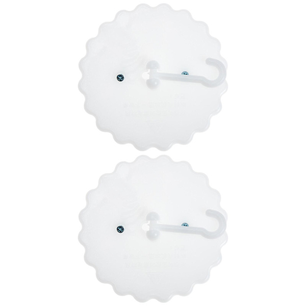 2 Set Baby Myggnät Hängande Krokar Myggnät Sugkopps Hängande Krokar Vit 12x12cm White 12x12cm