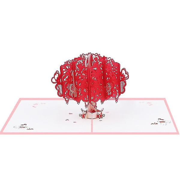 3D Pop Up Punainen Puu, Hääpäivä, Päivä