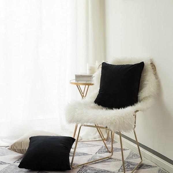 Udendørs Pudebetræk, Sæt af 4 Vandafvisende Grønt Bladmønster Sofa Pudebetræk til Terrasse Have Stue Soveværelse Dekoration, 45x45cm -d