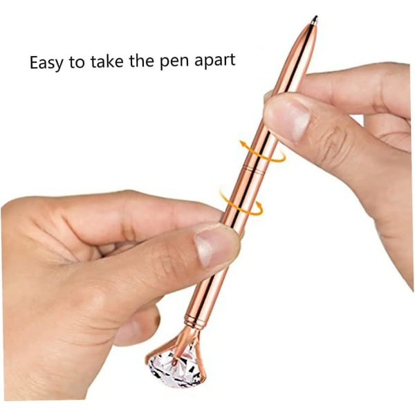 Artificial Crystal Diamond Pen Elegant Ballpoint Pen  (8pcs, Multicolor)