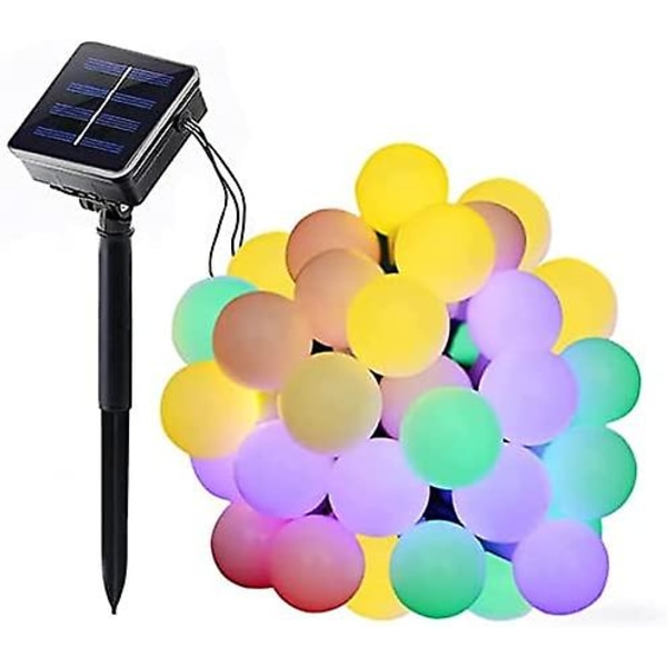 Solcelled Lyslenke Utendørs, 16ft 20 LED 8 Moduser, Vakker Belysningsdekorasjon Innendørs Utendørs Lys For Hage Patio Balkong Pergola Juletre Fest(