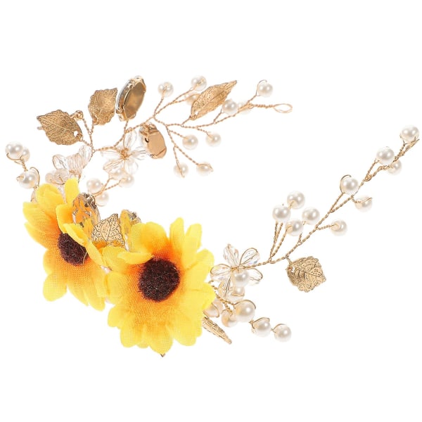 Womens Fashion Headbands Wedding Decor Fashion Hairband Sunflower Design Tiara23x6cm