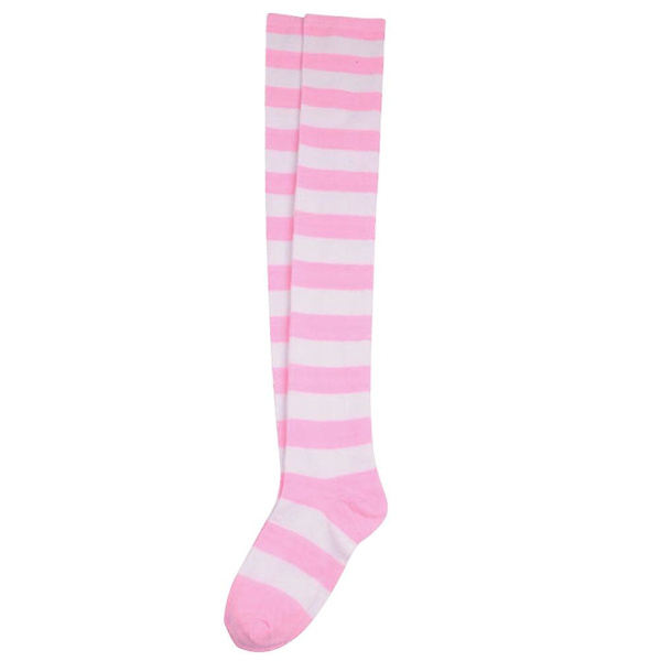 Naisten Raidallinen Sukat Raidallinen Sukat Raidallinen Korkea Sukat Raidallinen Pitkät Sukat Pinkki Pink