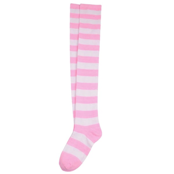 Randiga Strumpbyxor för Kvinnor Randiga Strumpbyxor Randiga Höga Strumpor Randiga Långa Strumpor Rosa Pink