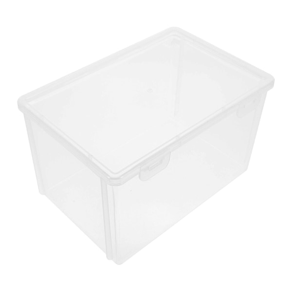 Husholdningsbrødkasse i Plast, Støvsikkert Brødbeholder, Kageboks, Køleskabsbrødkasse, Transparent 21.3X14.7X12.7CM Transparent 21.3X14.7X12.7CM