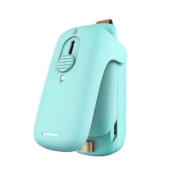 Mini Bag Sealer, 2 i 1 Heat Sealer med Cutter, Taske Heat Sealer Håndholdt bærbar vakuumforsegler kompatibel med