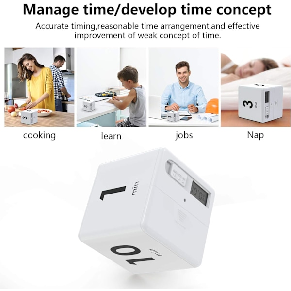 Gravity Flip Køkken Timer til Tidsstyring og Nedtællingsindstillinger 1-3-5-10 Minutters Timer