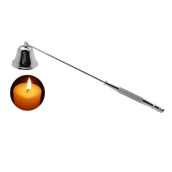 Candle Wick Trimmer Mode Rostfritt stål Långt handtag Klockformad Candle Snuffer Tool