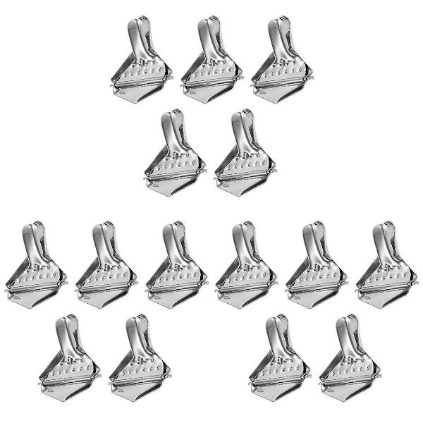 15 stk Håndholdt Sitronskvisere i Rustfritt Stål Praktiske Sitronskvisere (sølv) 15 stk 8,3X7,2CM 15 pcs 8.3X7.2CM