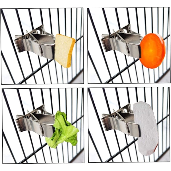 Lintujen lemmikkieläinten ruokakupit Papukaija lintuhäkin kiinnikkeet Lintujen hedelmäsyöttölaite Lintujen ruokakupit Papukaija lintuhäkin Kanarianvarpusen tarvikkeet 2 kpl