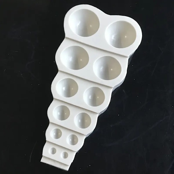 DIY 3D Perlemoldkugle Halvkugle Chokolade Silikonforme Kagedekoration Sukker Lollipop Form Kuppel Bageværktøj