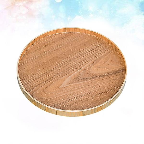 Japansk stil rund brett matserveringsplate tre snacks dessertplate tebrett for hjem (30m)30cm 30cm