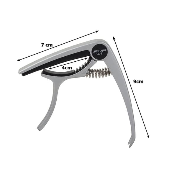 Barré Clip med Plekter - Metall Capo - For Gitar_ryy