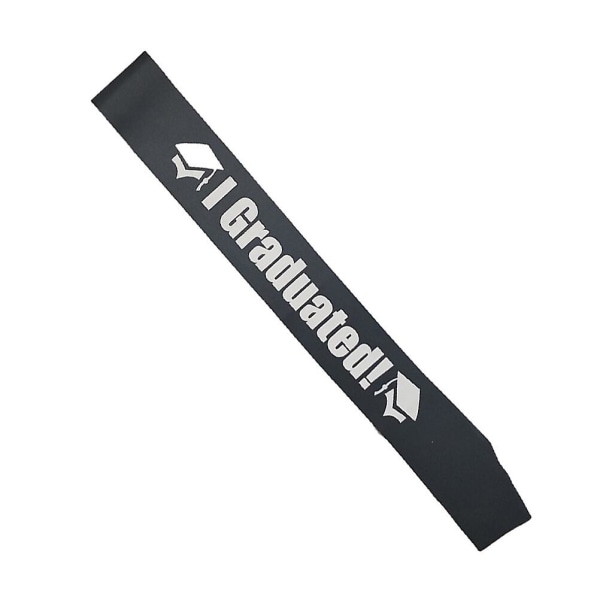 Sort Sash Klasse Dekorationer Graduation Sash Party Sorte Ornamenter Graduation Party Sash Sort Black