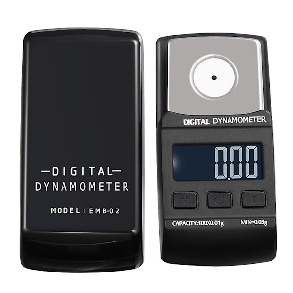 Stylus Force Gauge, Sort Stylus Force Gauge, Digital Pladespiller Nåletryksmåler Vægt (1 stk, Sort)
