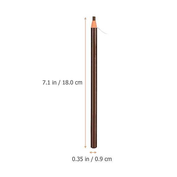 Mørkebrune Øjenbrynblyanter Tattoo Brow Makeup Peel Pen Svedsikker Blyant Øjenbrynblyant Brun Outli Light Brown 18x0.9cm