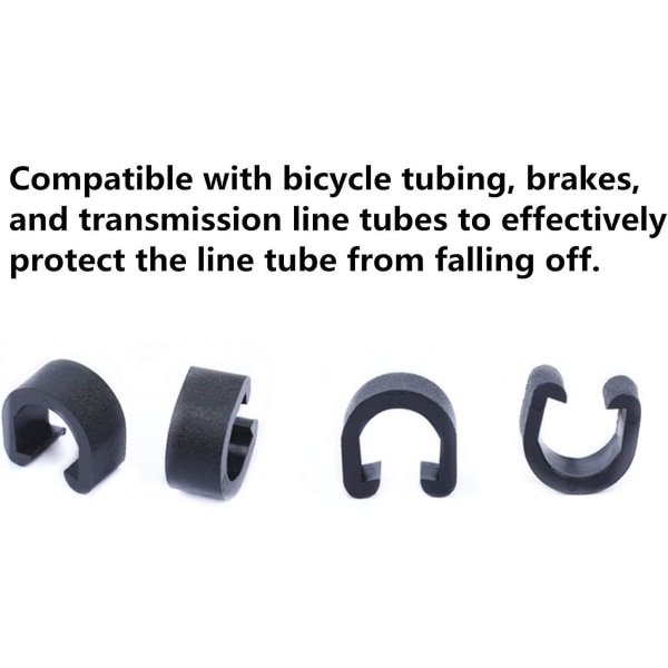50 stk. Cykling Mtb Cykel Kabel C-clips Hus Beslag Skeder Guide Guide Brems Gearskifter