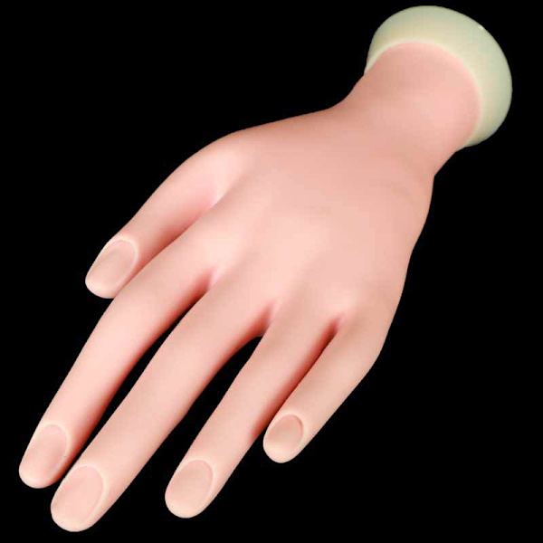 2-pack träningshand, nagelträningshand, falsk hand för nagelövning, flexibel rörlig falsk hand manikyrövning också