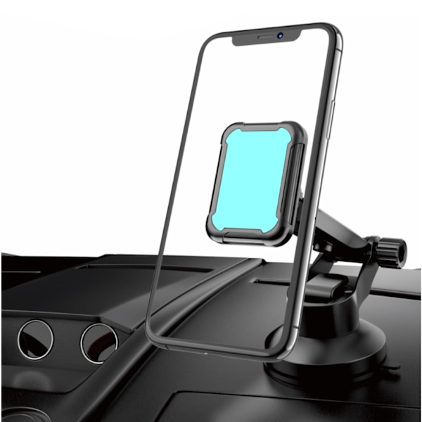 Mobiltelefontilbehør Magnetisk Telefonholder Fleksibel og Slitesterk Bil Dashbord Sugekopp Base_xrzi black