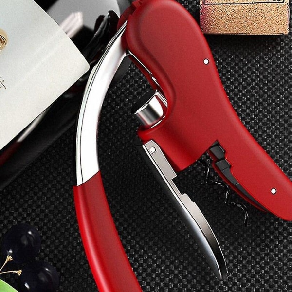 Professional Zinc Alloy Power Wine Opener Screwpull Corkscrew Bonus Foil Cutter Premium Rabbit