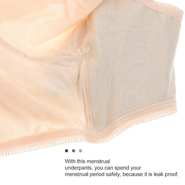 Kvinders Menstruationsunderbukser Lækagesikre Periodebukser Menstruationsunderbukser Hudfarvet XL Color of skin XL